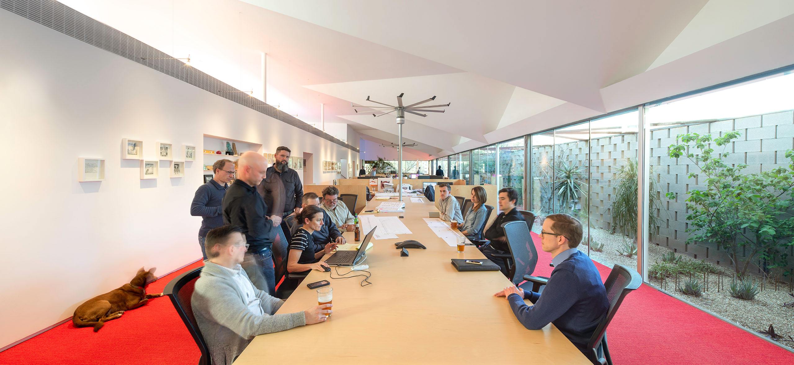 Jones Studio gathered at the conference table