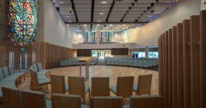 The sanctuary at Valley Presbyterian Church