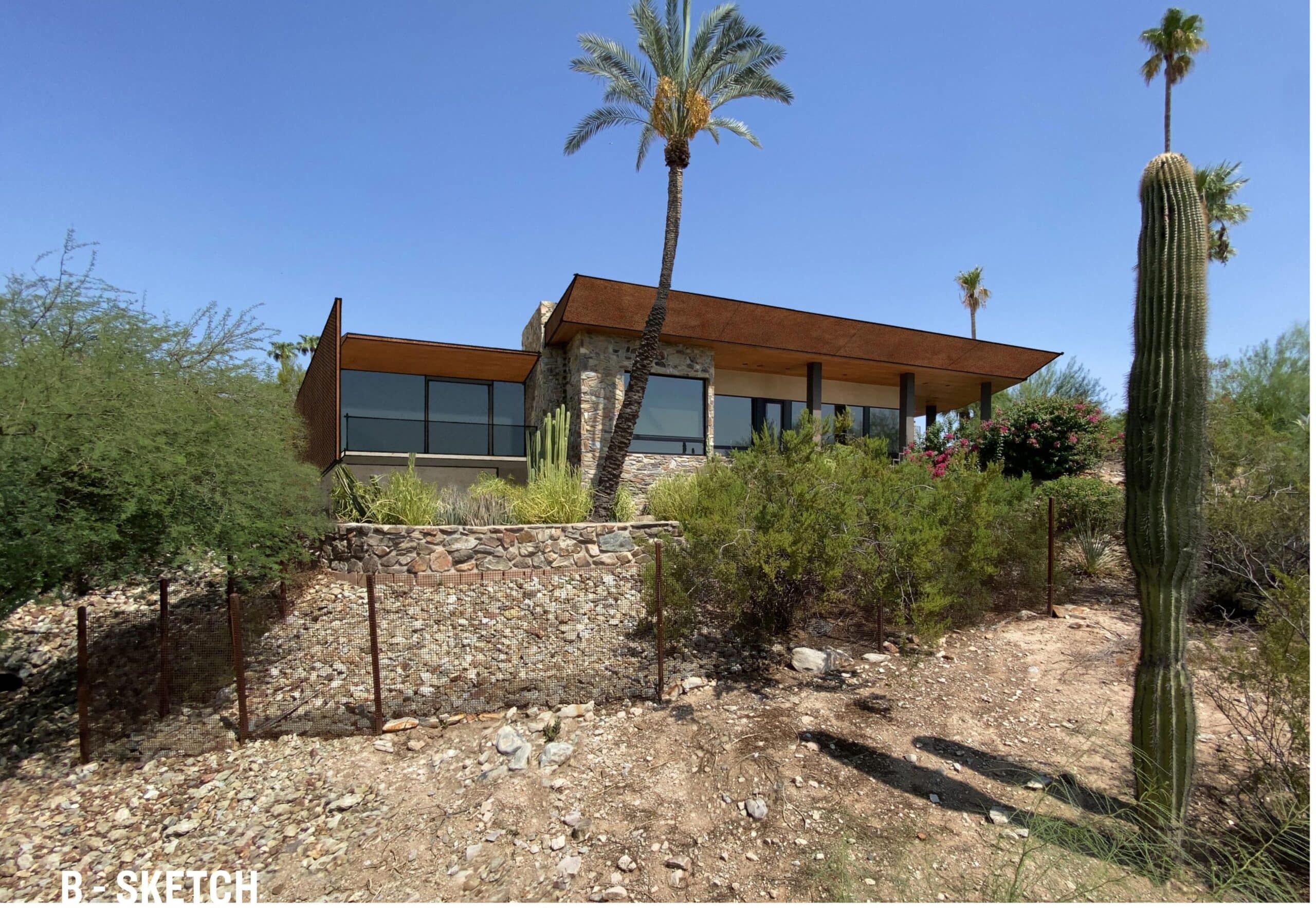 Second view Camelback Casita rendering of future renovation by Jones Studio