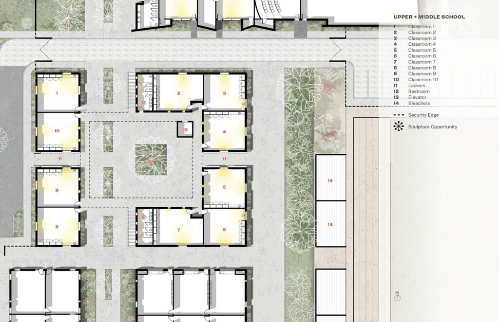 PVCP Master Plan upper school concept
