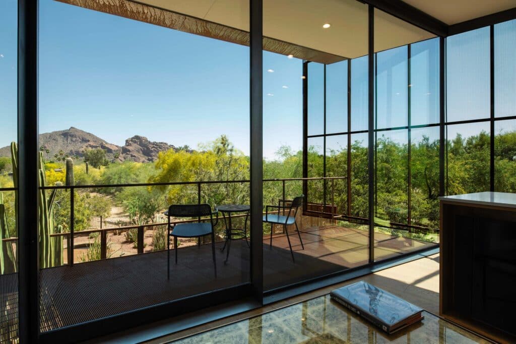 balcony and view of Camelback Mountain from Camelback Casita