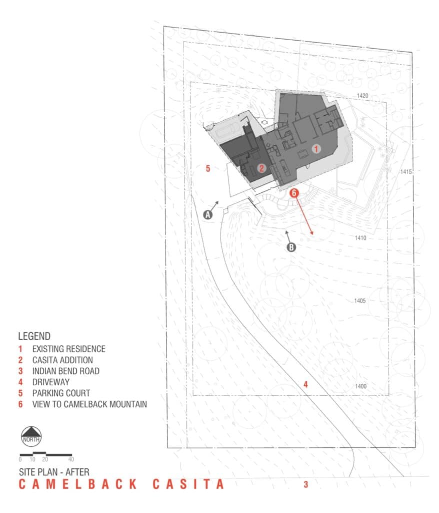 Site plan for Camelback Casita